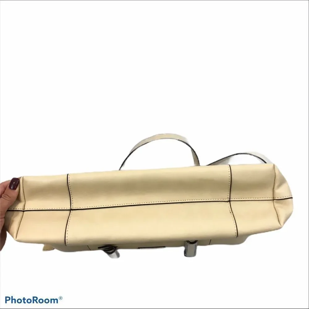 Brand New Cream‎ Vegan Leather Laptop Bag Zysun